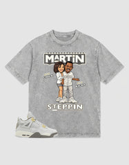 Grey Photon Dust 4s Zadago Washed T-shirt Martin Steppin Graphic