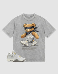 Grey Photon Dust 4s Zadago Washed T-shirt Move In Silence Graphic