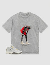 Grey Photon Dust 4s Zadago Washed T-shirt Rare Air Graphic