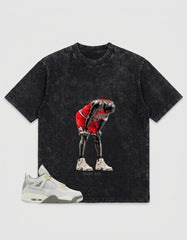 Grey Photon Dust 4s Zadago Washed T-shirt Rare Air Graphic
