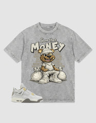 Grey Photon Dust 4s Zadago Washed T-shirt Save That Money Graphic