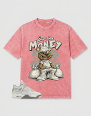 Grey Photon Dust 4s Zadago Washed T-shirt Save That Money Graphic
