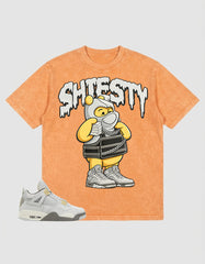 Grey Photon Dust 4s Zadago Washed T-shirt Shiesty Pooh Graphic