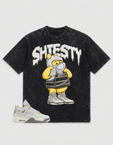 Grey Photon Dust 4s Zadago Washed T-shirt Shiesty Pooh Graphic