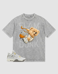 Grey Photon Dust 4s Zadago Washed T-shirt Slam Dunk Graphic
