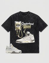 Grey Photon Dust 4s Zadago Washed T-shirt Sneakerhead Blood Graphic