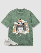 Grey Photon Dust 4s Zadago Washed T-shirt Sole Boss Graphic