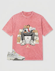 Grey Photon Dust 4s Zadago Washed T-shirt Sole Boss Graphic