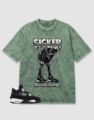 White Thunder 4s Zadago Washed T-shirt Sicker Than Your Average Graphic