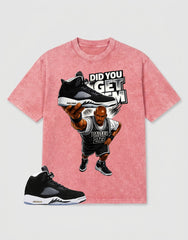 Cool Grey Oreo 5s Zadago Washed T-shirt Did You Get Em Graphic