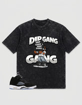 Cool Grey Oreo 5s Zadago Washed T-shirt Drip Gang Graphic