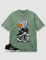 Cool Grey Oreo 5s Zadago Washed T-shirt Got Em Bread Graphic