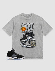 Cool Grey Oreo 5s Zadago Washed T-shirt Got Em Bread Graphic