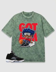 Cool Grey Oreo 5s Zadago Washed T-shirt Got 'Em GS Graphic