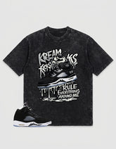 Cool Grey Oreo 5s Zadago Washed T-shirt Kream Kicks Graphic