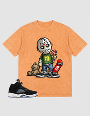 Oreo 5s Zadago Washed T-shirt Little Jason Graphic