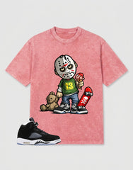 Oreo 5s Zadago Washed T-shirt Little Jason Graphic