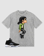 Cool Grey Oreo 5s Zadago Washed T-shirt M.Jays Tiptoe Graphic