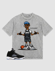 Oreo 5s Zadago Washed T-shirt Mars Do You Know Graphic
