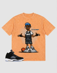 Oreo 5s Zadago Washed T-shirt Mars Do You Know Graphic