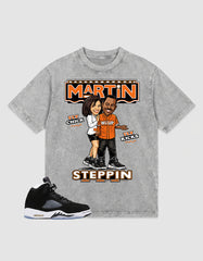 Cool Grey Oreo 5s Zadago Washed T-shirt Martin Steppin Graphic