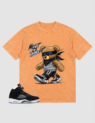 Cool Grey Oreo 5s Zadago Washed T-shirt Move In Silence Graphic