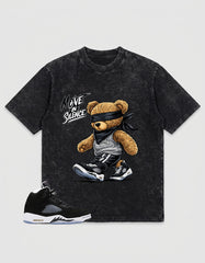 Cool Grey Oreo 5s Zadago Washed T-shirt Move In Silence Graphic