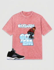 Oreo 5s Zadago Washed T-shirt Nightmare On Elm Street Graphic