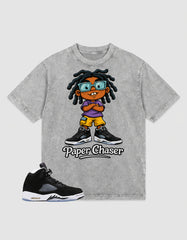 Oreo 5s Zadago Washed T-shirt Paper Chaser Graphic