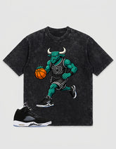 Cool Grey Oreo 5s Zadago Shirt Washed T-shirt Raging Bull Graphic