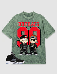 Cool Grey Oreo 5s Zadago Washed T-shirt Rugrats 90 Graphic
