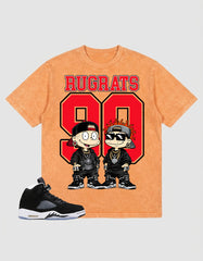 Cool Grey Oreo 5s Zadago Washed T-shirt Rugrats 90 Graphic