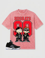 Cool Grey Oreo 5s Zadago Washed T-shirt Rugrats 90 Graphic