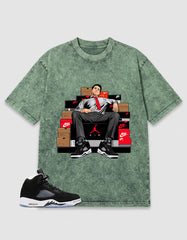 Cool Grey Oreo 5s Zadago Washed T-shirt Sole Boss Graphic