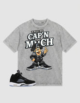 Oreo 5s Zadago Washed T-shirt Y'all Be Cap'n Too Much Graphic