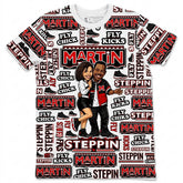 All Over Print Shirt to Match Bred 11s - Martin Steppin Shirt