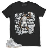 All Star MVP 23 MJ Shirt - Match Air Jordan 6 x Paris Saint-Germain Metallic Silver