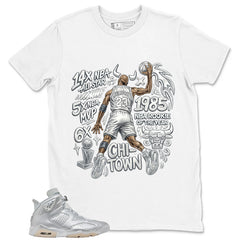 All Star MVP 23 MJ Shirt - Match Air Jordan 6 x Paris Saint-Germain Metallic Silver
