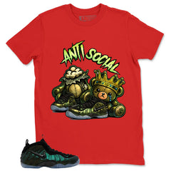Anti Social Shirt - Match Air Foamposite Pro Pine Green