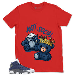 Anti Social Shirt - Match Air Jordan 13 Flint 2020