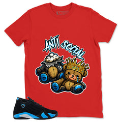 Anti Social Shirt - Match Air Jordan 14 Black University Blue 2026