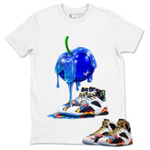 Apple Dripping Graphic Tee, Shirt to Match Air Jordan 7 Miro, Air Jordan 7 Miro Unisex Shirt