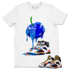 Apple Dripping Graphic Tee, Shirt to Match Air Jordan 7 Miro, Air Jordan 7 Miro Unisex Shirt