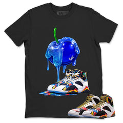 Apple Dripping Graphic Tee, Shirt to Match Air Jordan 7 Miro, Air Jordan 7 Miro Unisex Shirt