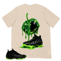 Apple Dripping Sneaker Shirt - Match Air Foamposite One Black Volt