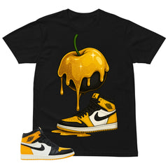 Apple Dripping Sneaker Shirt - Match Air Jordan 1 Yellow Toe