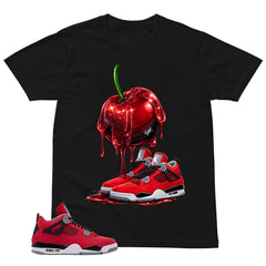 Apple Dripping Sneaker Shirt - Match Air Jordan 4 Toro Bravo