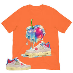 Apple Dripping Sneaker Shirt - Match Union LA x Air Jordan 4 Guava Ice