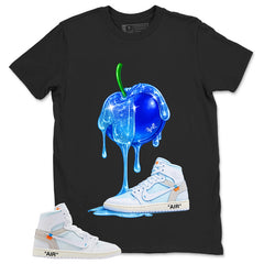 Apple Dripping Sneaker Shirt - Match Virgil Abloh x Air Jordan 1 Alaska