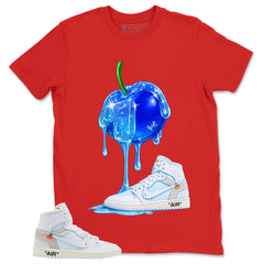 Apple Dripping Sneaker Shirt - Match Virgil Abloh x Air Jordan 1 Alaska